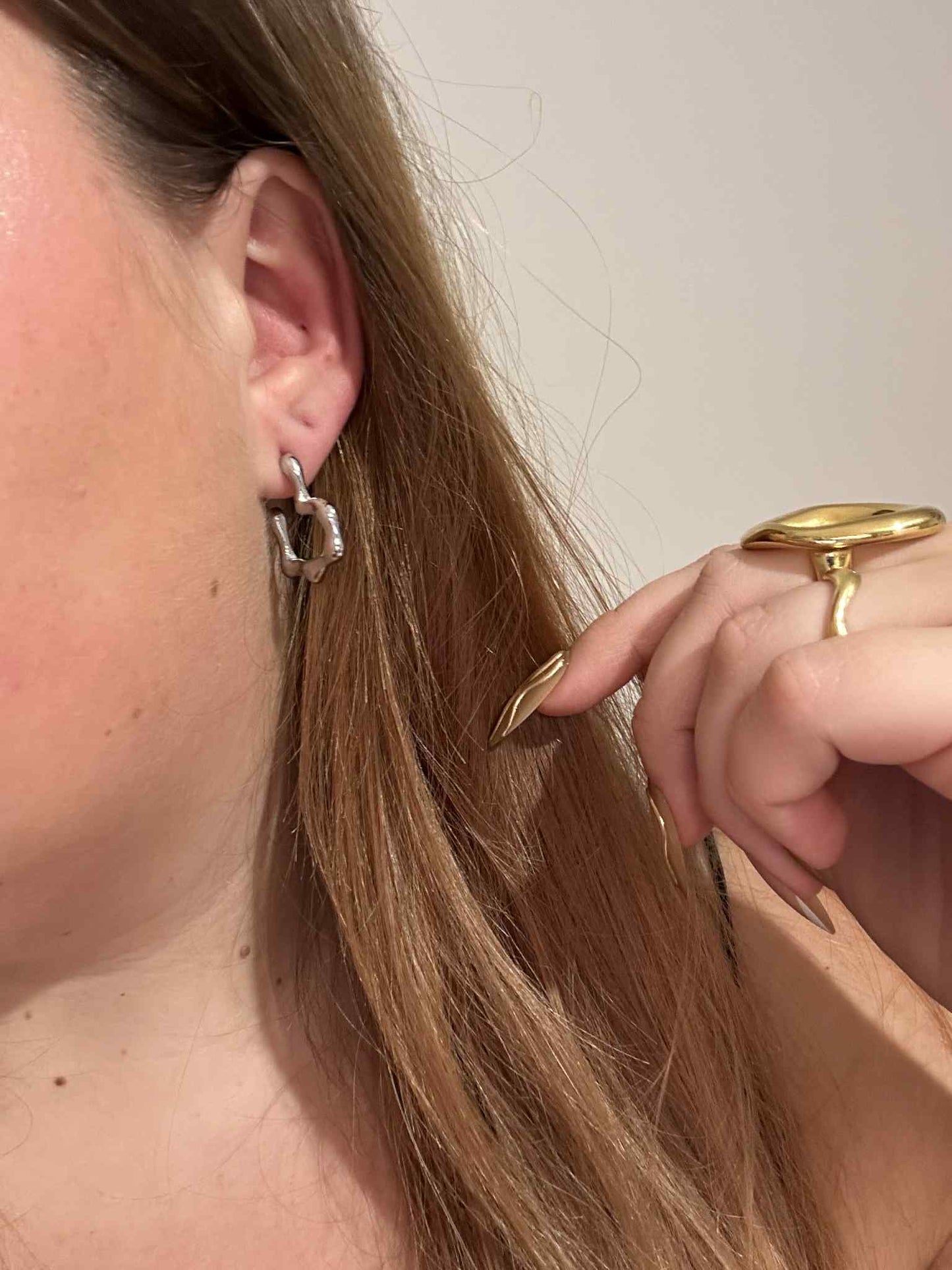 Boucle d'oreille Onyx