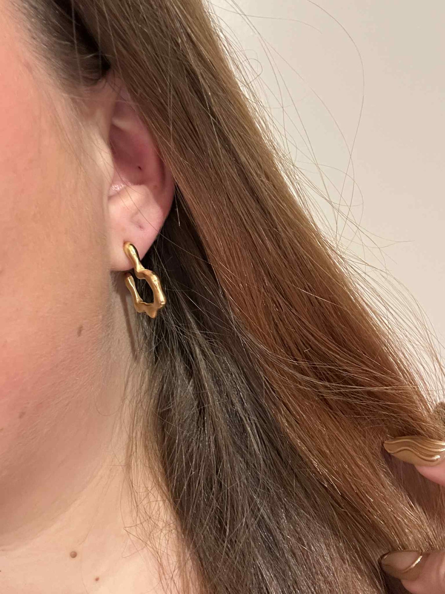 Boucle d'oreille Onyx