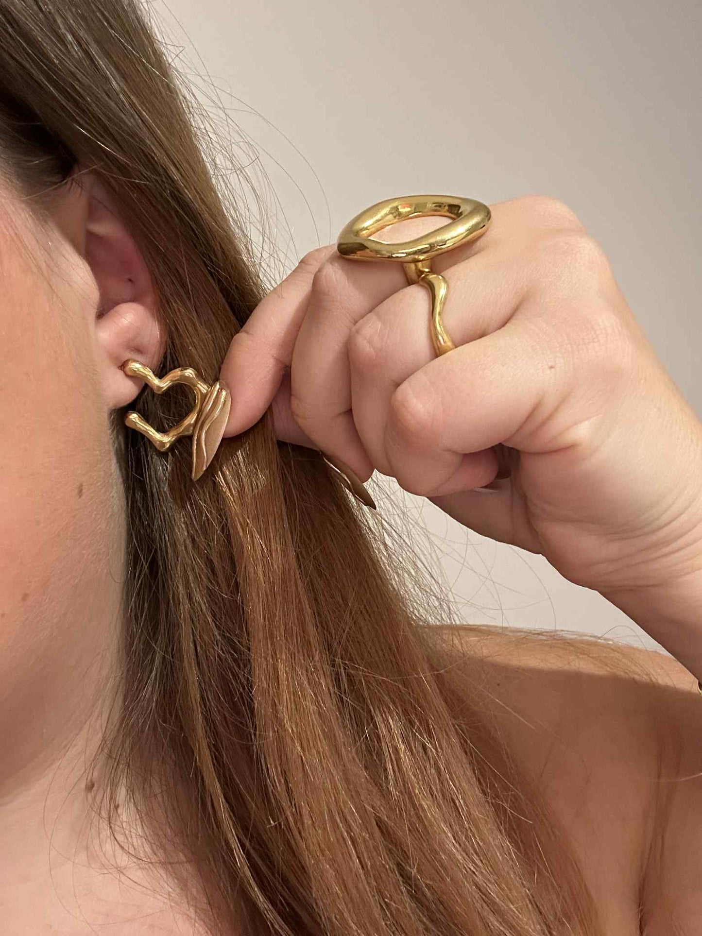 Boucle d'oreille Onyx