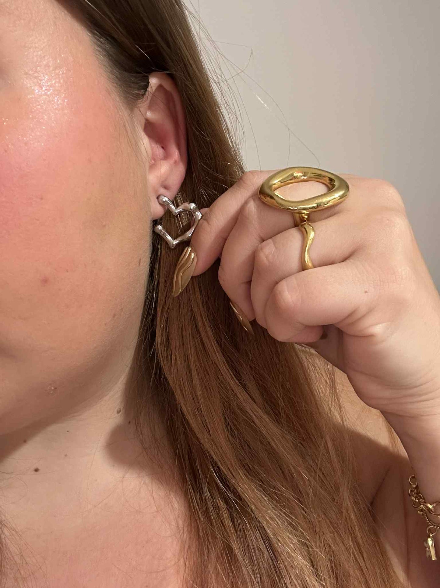 Boucle d'oreille Onyx